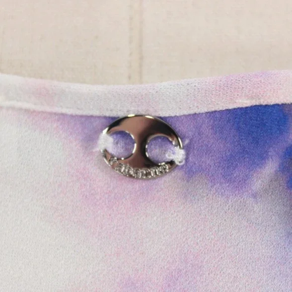 Paco Rabanne NWT Sleeveless Tank Top Size 40 (US 8) in Pink / Blue Tie Dye - Picture 5 of 10